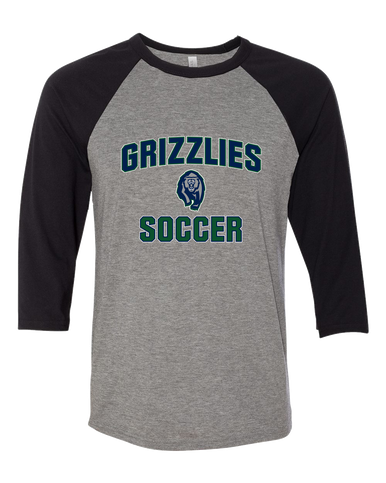 Copper Hills Grizzlies Soccer #1 Women's Baseball T-Shirt