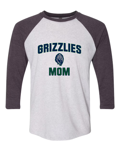 Copper Hills Grizzlies Mom Women's Baseball T-Shirt