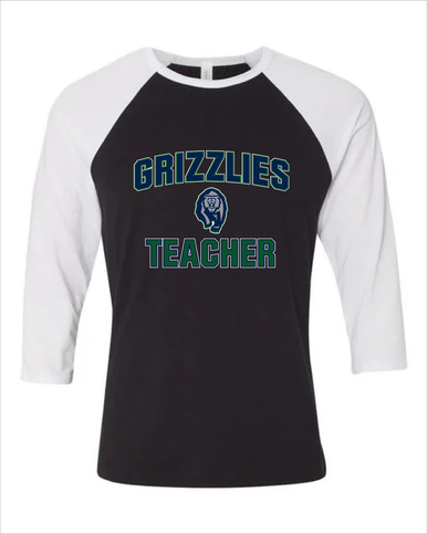 Copper Hills Grizzlies Teacher Men's Baseball T-Shirt