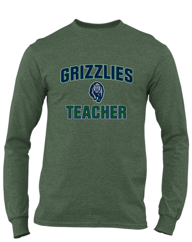 Copper Hills Grizzlies Teacher Men's Premium LS T-Shirt