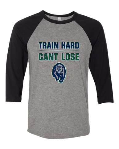 Copper Hills Grizzlies Train Hard, Can't Lose Women's Baseball T-Shirt