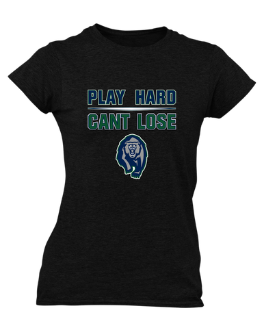 Copper Hills Grizzlies Play Hard, Can't Lose Women's SS T-Shirt