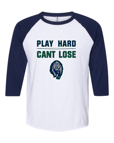 Copper Hills Grizzlies Play Hard, Can't Lose Men's Baseball T-Shirt
