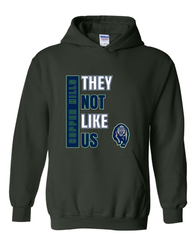 Copper Hills Grizzlies They Not Like Us #1 Men's Hoodie
