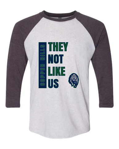 Copper Hills Grizzlies They Not Like Us #1 Men's Baseball T-Shirt