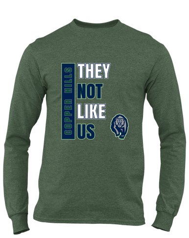 Copper Hills Grizzlies They Not Like Us #1 Men's LS T-Shirt