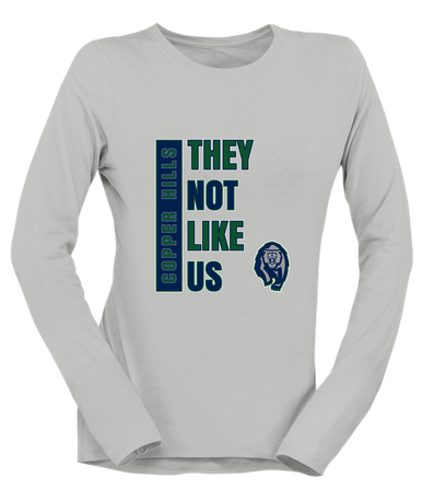 Copper Hills Grizzlies They Not Like Us #1 Women's Premium LS T-Shirt
