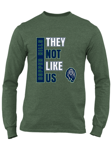 Copper Hills Grizzlies They Not Like Us #1 Men's Premium LS T-Shirt