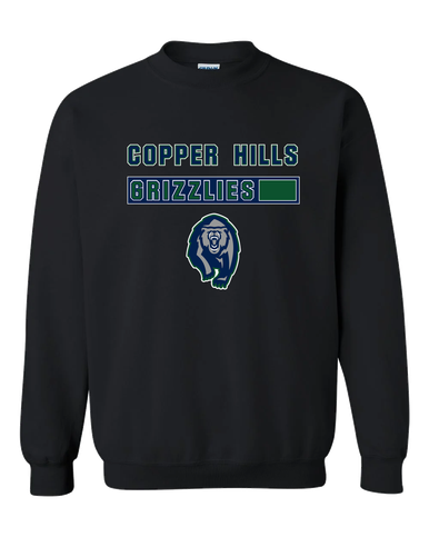 Copper Hills Grizzlies Mascot #7 Men's Sweatshirt