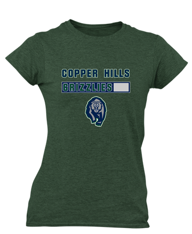 Copper Hills Grizzlies Mascot #7 Women's Premium SS T-Shirt