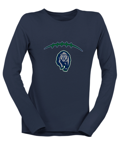 Copper Hills Grizzlies Football #2 Women's Premium LS T-Shirt