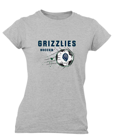 Copper Hills Grizzlies Soccer #2 Women's Premium SS T-Shirt