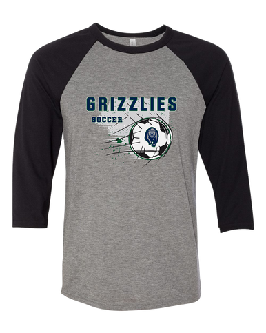 Copper Hills Grizzlies Soccer #2 Men's Baseball T-Shirt