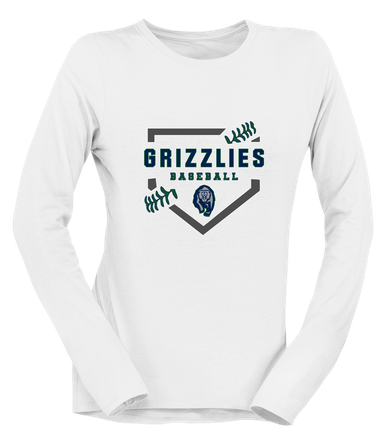 Copper Hills Grizzlies Baseball #2 Women's LS T-Shirt