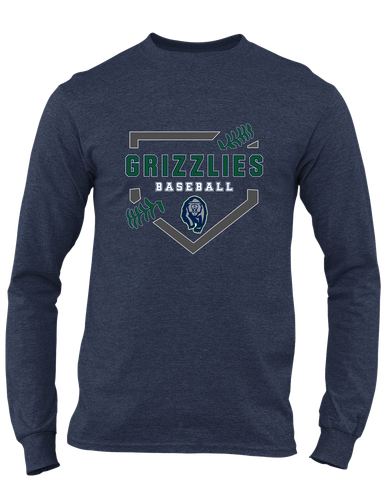 Copper Hills Grizzlies Baseball #2 Men's LS T-Shirt