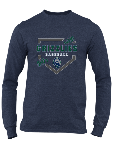 Copper Hills Grizzlies Baseball #2 Men's Premium LS T-Shirt