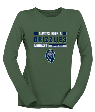 Copper Hills Grizzlies Mindset Women's Premium LS T-Shirt