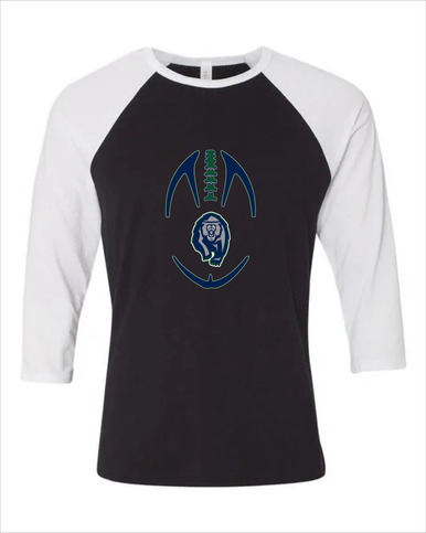 Copper Hills Grizzlies Football #4 Women's Baseball T-Shirt
