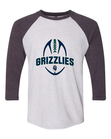 Copper Hills Grizzlies Football #5 Women's Baseball T-Shirt