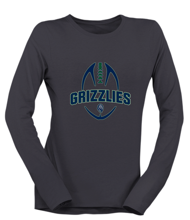 Copper Hills Grizzlies Football #5 Women's Premium LS T-Shirt