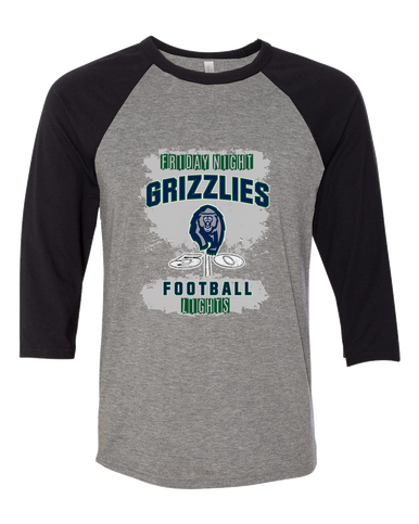 Copper Hills Grizzlies Football #6 Women's Baseball T-Shirt