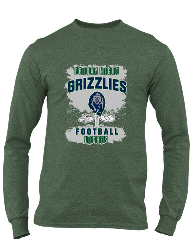 Copper Hills Grizzlies Football #6 Men's Premium LS T-Shirt