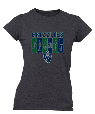 Copper Hills Grizzlies Band # 2 Women's SS T-Shirt