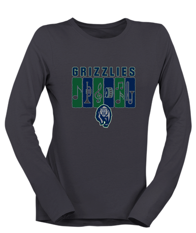 Copper Hills Grizzlies Band # 2 Women's LS T-Shirt