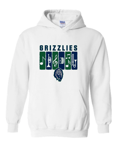 Copper Hills Grizzlies Band # 2 Men's Hoodie