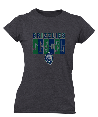Copper Hills Grizzlies Band # 2 Women's Premium SS T-Shirt