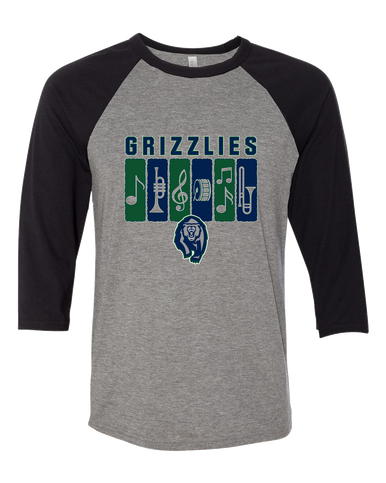 Copper Hills Grizzlies Band # 2 Women's Baseball T-Shirt