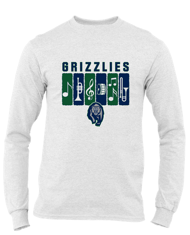 Copper Hills Grizzlies Band # 2 Men's LS T-Shirt