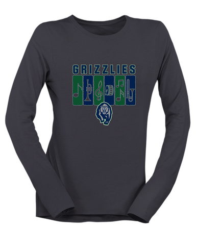 Copper Hills Grizzlies Band # 2 Women's Premium LS T-Shirt