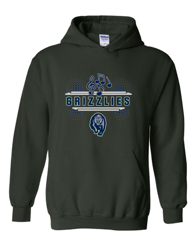 Copper Hills Grizzlies Band # 3 Men's Hoodie