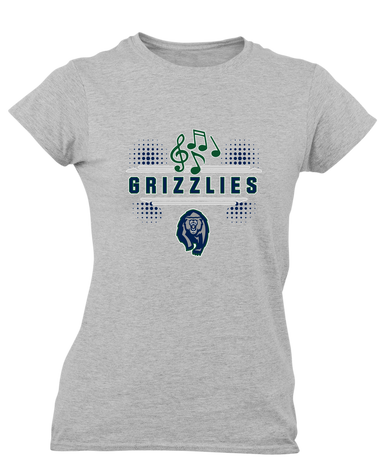 Copper Hills Grizzlies Band # 3 Women's Premium SS T-Shirt