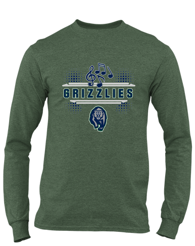 Copper Hills Grizzlies Band # 3 Men's Premium LS T-Shirt