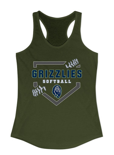 Copper Hills Grizzlies Softball #2 Women's Tank Top