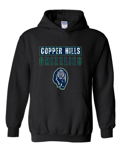Copper Hills Grizzlies Mascot #9 Men's Hoodie