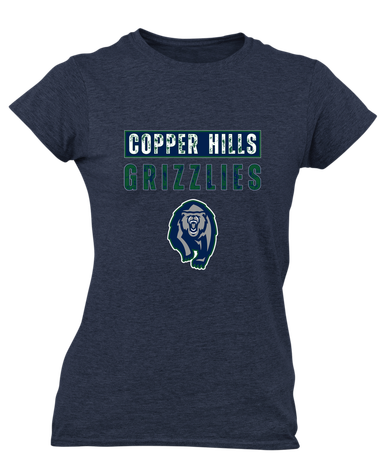Copper Hills Grizzlies Mascot #9 Women's Premium SS T-Shirt