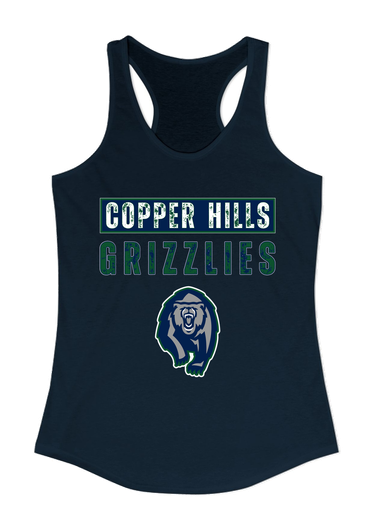 Copper Hills Grizzlies Mascot #9 Women's Tank Top
