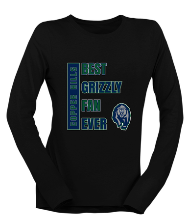 Copper Hills Grizzlies Best Grizzly Fan Women's LS T-Shirt
