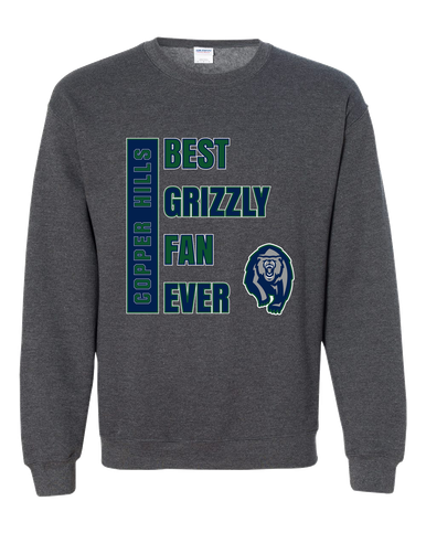 Copper Hills Grizzlies Best Grizzly Fan Men's Sweatshirt