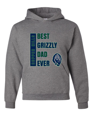Copper Hills Grizzlies Best Grizzly Dad Men's Premium Hoodie