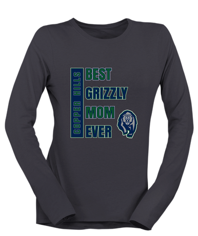 Copper Hills Grizzlies Best Grizzly Mom Women's LS T-Shirt