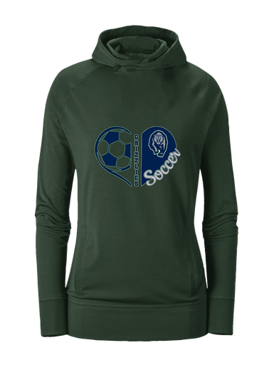 Copper Hills Grizzlies Heart Soccer Women's Hoodie