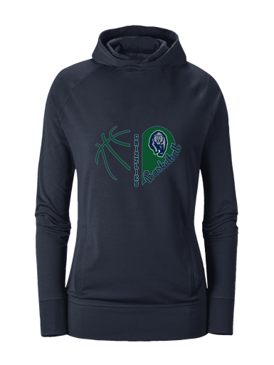 Copper Hills Grizzlies Heart Basketball Women's Hoodie