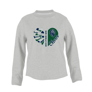 Copper Hills Grizzlies Heart Cheer Women's Sweatshirt