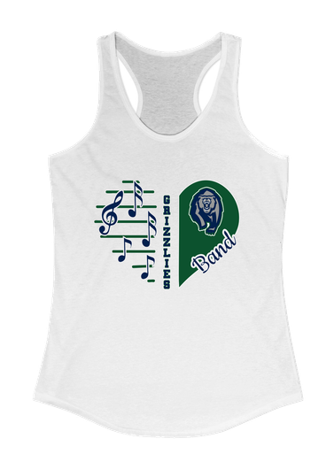 Copper Hills Grizzlies Heart Band Women's Tank Top