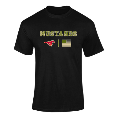 Abraham Lincoln Mustangs Camo Flag Men's Premium SS T-Shirt