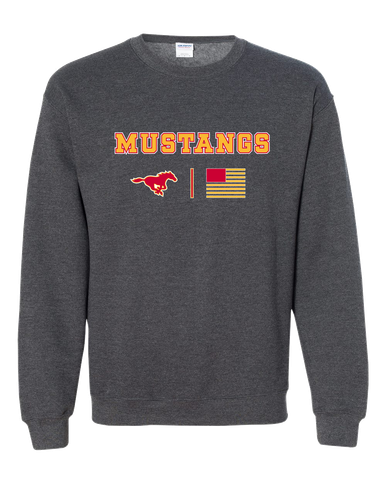 Abraham Lincoln Mustangs Team Colors Flag Men's Sweatshirt